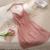  Váy lụa xẻ D566 