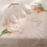  Váy tiểu thư tay dài D7258 
