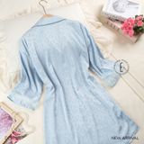  Váy Sơ mi lụa beo D7975 