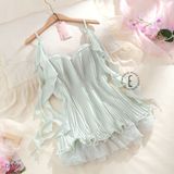  Váy lụa xếp li D8368 