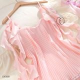  Váy lụa xếp li D8368 