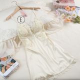  Váy lụa phối ren D8839 