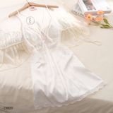  Váy lụa phối ren D8839 