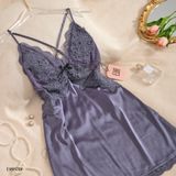  Váy lụa phối ren D8839 