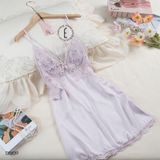  Váy lụa phối ren D8839 