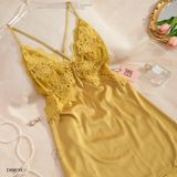  Váy lụa phối ren D8839 