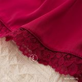  Choàng lụa đỏ C8307 