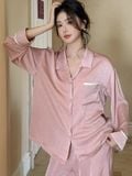  Pyjama dài lụa nhung PM5042 