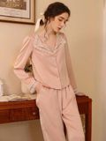  Pyjama lụa phối ren PM9003-1 