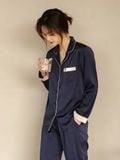  Pyjama dài viền màu PM1023 