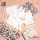  Bộ lụa pyjama phối beo PM383 