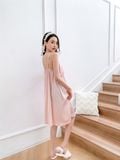  Váy lụa OV xếp ly D237 