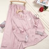  Pyjama dài viền màu PM1023 