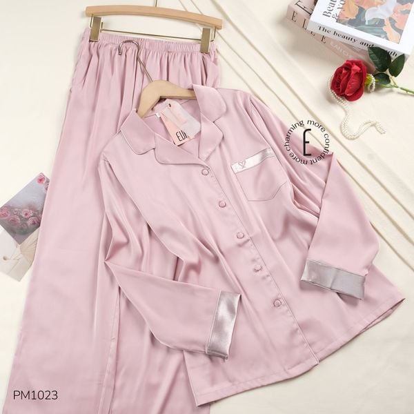 Pyjama dài viền màu PM1023 