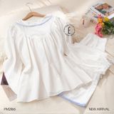  Bộ thô trắng nơ xanh PM2866 