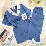  Bộ lụa pyjama phối màu PM3803-2 