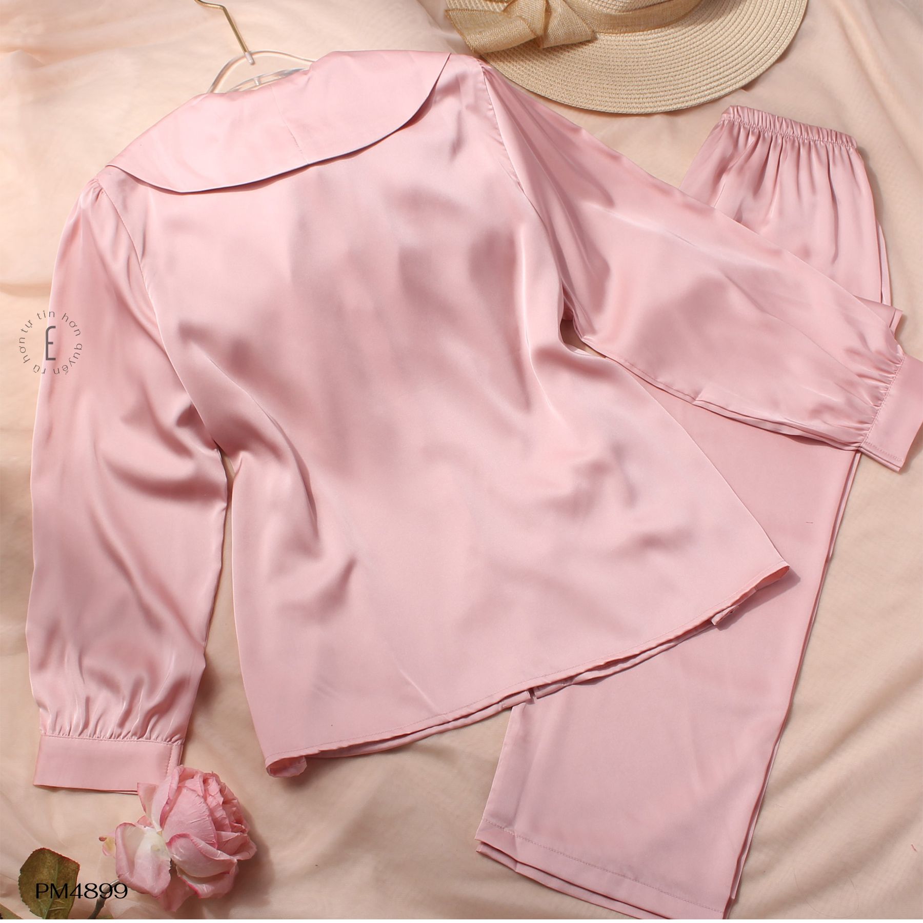 Long Silk Pyjama PM4899 Eva Store