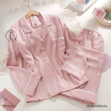  Pyjama dài lụa nhung PM5042 