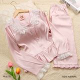  Bộ pyjama lụa cổ ren PM5111 