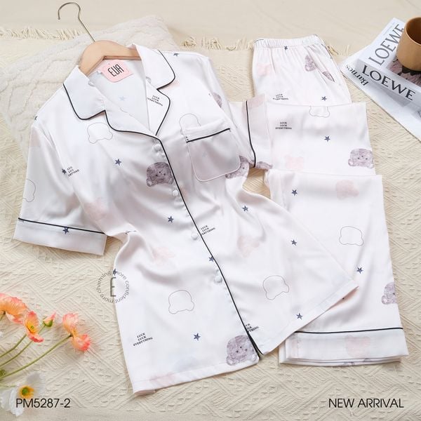  Pyjama dài lụa satin PM5287-2 