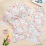  Bộ lụa pyjama hoa hồng PM5413 