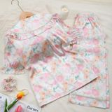  Bộ lụa pyjama hoa hồng PM6168 