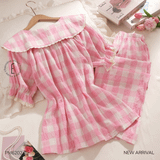  Bộ thô QDTN caro hồng PM6202-1 