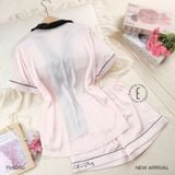  Pyjama ngắn phối màu PM6266 