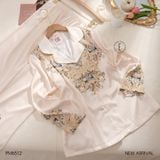  Bộ pyjama lụa hoa văn PM6512 