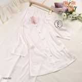  Pijama lụa cổ ren PM6769 
