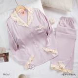  Bộ pyjama cổ thêu hoa PM761 