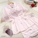  Pyjama ngắn lụa satin PM9458-1 
