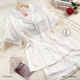  Pyjama ngắn lụa satin PM9458-1 