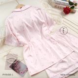  Pyjama ngắn lụa satin PM9458-1 