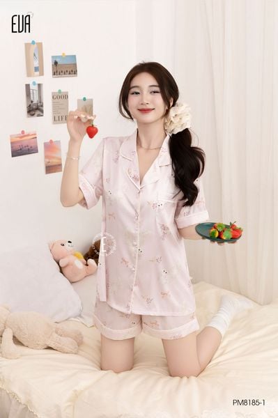  Pyjama lụa ngắn PM8185 