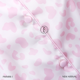  Pyjama lụa satin phối ren hoạ tiết beo ngắn PM9498-1 