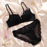  Bộ lót satin cài trước S8199 
