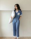  Bộ lụa pyjama phối màu PM3803-2 