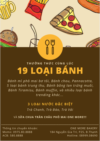  Vé Buffet bánh 