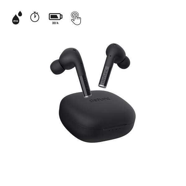 Tai nghe Bluetooth TWS không dây Defunc True Entertainment thời gian nghe 30H, chống nước IPX4, Bảo hành 1 năm
