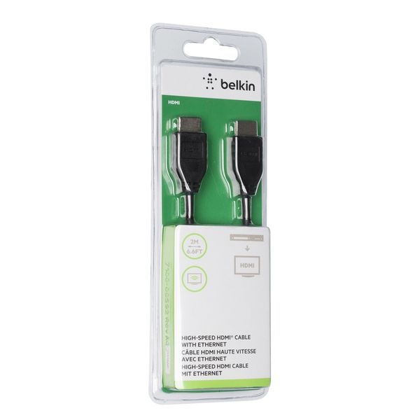 Cáp HDMI 1.4 Belkin đầu Nickel chuẩn 4k 120Hz TV 3D full HD âm thanh 7.1 băng thông 10.2Gps dài 2m và 5m F3Y020