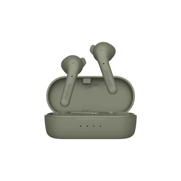 Tai nghe True Wireless Bluetooth Defunc True Music, thời gian nghe 22h (cả hộp sạc), chống ồn môi trường, sạc nhanh 1.5h