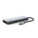  Hub USB-C 3.1 Multiport, 7 trong 1, màu xám Belkin 