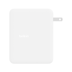Adapter sạc nhanh Belkin 140W GaN BOOST CHARGE Rockstar màu trắng WCH014 - USB C x3, USB A x1