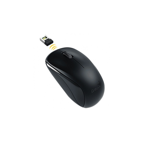 Chuột không dây Genius NX-7000X màu đen, thiết kế đối xứng gọn nhẹ