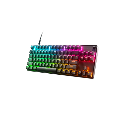 Bàn phím gaming có dây SteelSeries Apex 9 TKL màu đen, Led RGB, 100 triệu clicks, cáp tháo rời, Bảo hành 1 năm