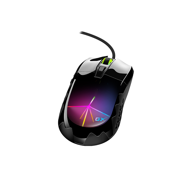 Chuột gaming có dây Genius Scorpion M715 màu đen - nhẹ, 6 nút lập trình, 7 màu LED, DPI 7200