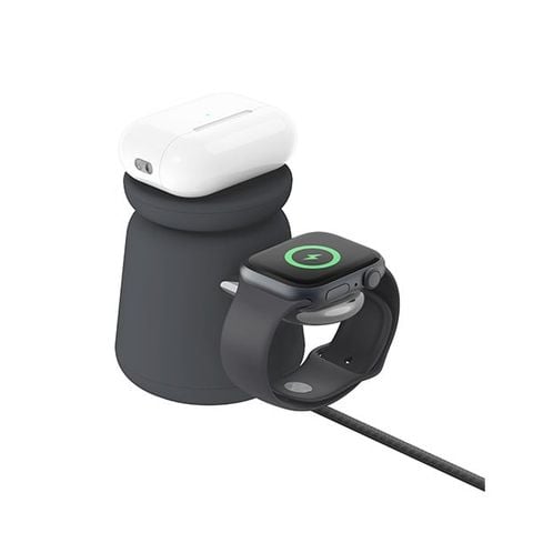 Đế sạc không dây 2 trong 1 Belkin BoostCharge Pro Magsafe 15W - không kèm sạc