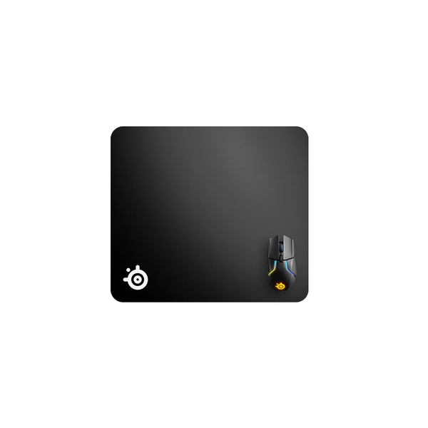 Lót chuột SteelSeries QcK màu đen, dày 2mm chất liệu vải dệt chống trượt êm tay phù họp mọi loại chuột, bảo hành 1 năm