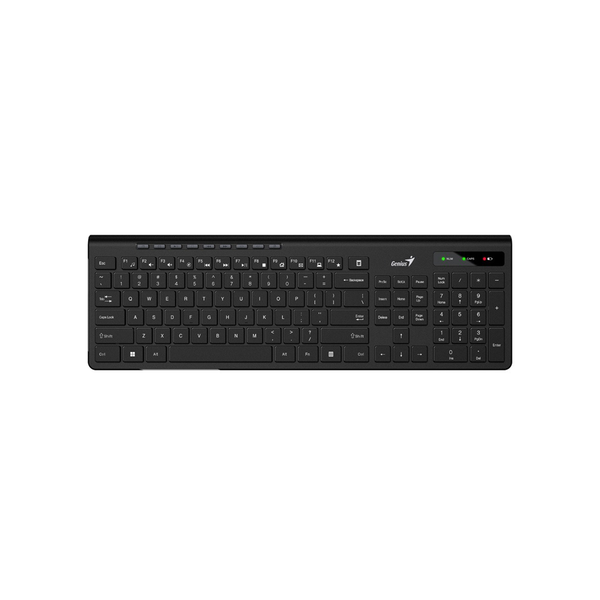 Bàn phím không dây Genius SlimStar 7230 - full size, tích hợp phím trợ năng cho văn phòng, công thái học gõ thoải mái